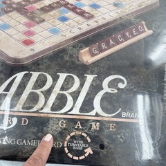 1989 Scrabble Deluxe Edition Rotating Board Milton Bradley 4034 VTG New READ