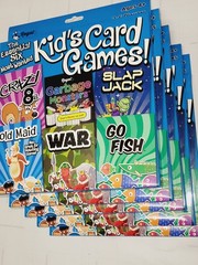 5 Pack Regal Games Card Games for Kids – Go Fish, Crazy 8’s, Old Maid, Slap Jack