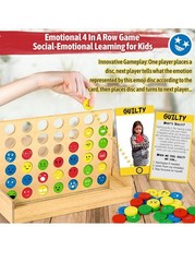 Social Emotional Learning Therapy Games for Kids, w/56 Emotion Cards, Connect…