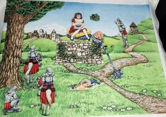 The Storyteller 1993 Felt Board & 54 Felt Cutouts Fairytale Rare Vintage