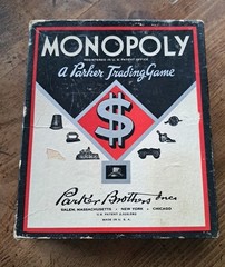 Vintage 1940’s Monopoly Game Set By Parker Brothers USA See Photos