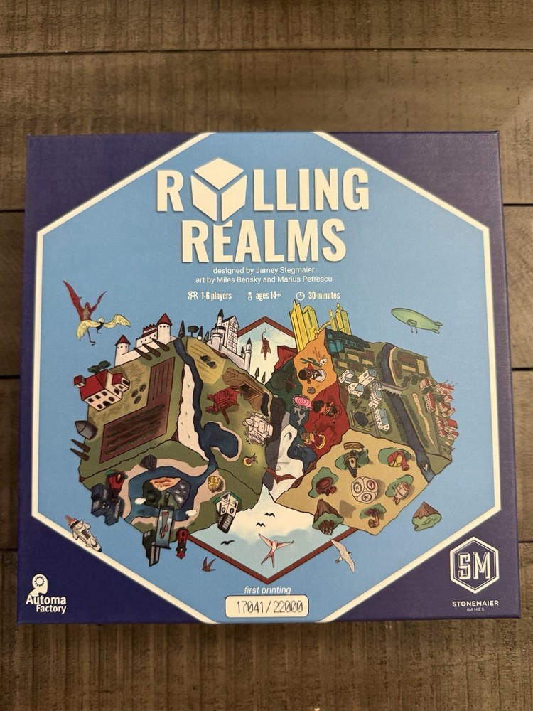 Rolling Realms Board Game 1st Print Run Stonemaier Games Complete slightly used