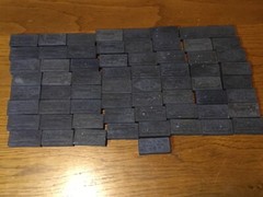 Lot Of 65 Antique Wooden Dominos For Collection Crafts Replacement Game Piece
