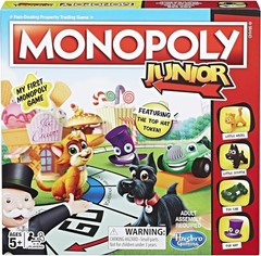 Limited Edition Monopoly Junior Game for Ages 5+ – Educational Fun for 4 Players