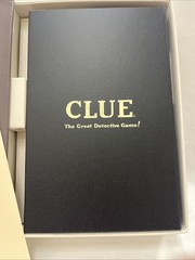 Clue Vintage Bookshelf Edition Deluxe Collectible Linen Book Board Game NEW
