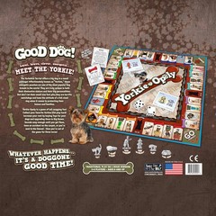 Late For The Sky Yorkie-Opoly Dog Board Game For Yorkshire Terrier Lovers