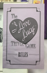 1998 I Love Lucy Trivia Game by Talicor Complete in Great Condition FREE SHIP