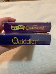 QUIDDLER & FIVE CROWNS Card Games Set of 2 Both New and Sealed Game Age 8-Adult