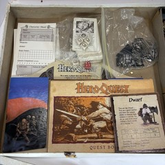 Hero Quest Board Game – 1989 Milton Bradley-Complete- Organized – Read