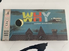 ~Vintage Rare Alfred Hitchcock WHY A Mystery Game Milton Bradley 1961 COMPLETE~