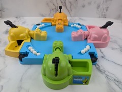 Hungry Hungry Hippos Board Game Tabletop Hasbro 2006 16 Marbles No Box
