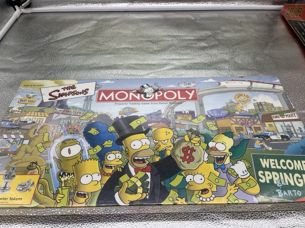 The SIMPSONS Monopoly “Welcome To Springfield” Board Game, Vintage Complete