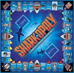 Late for the Sky Sharkopoly Classic Board Game 2-6 Players Kids Toy Ages 8+ NEW