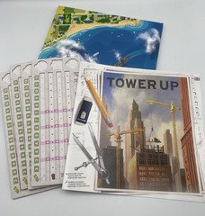 Monolith Board Games: Tower Up – City Building Board Game Open Box