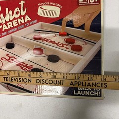 Games Hub Slingshot Arena Wooden Fast Sling Puck Game 2 Player Kids Adults