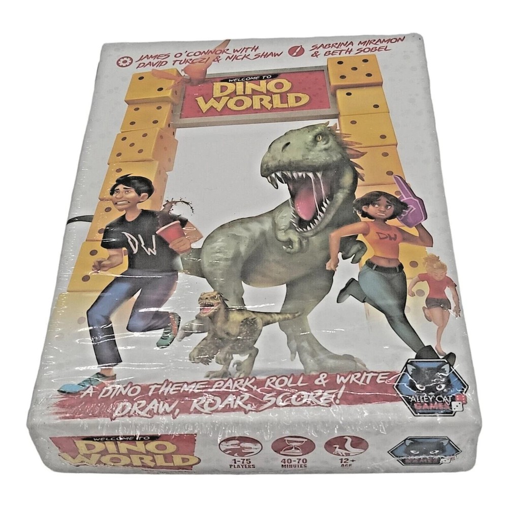 Alley Cat Games Dice Game Welcome to Dino World Ages 12 and Up