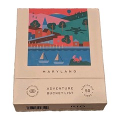 State of Maryland Adventure Bucket List: 50 Scratch-Off Cards Free Ship OPEN BOX