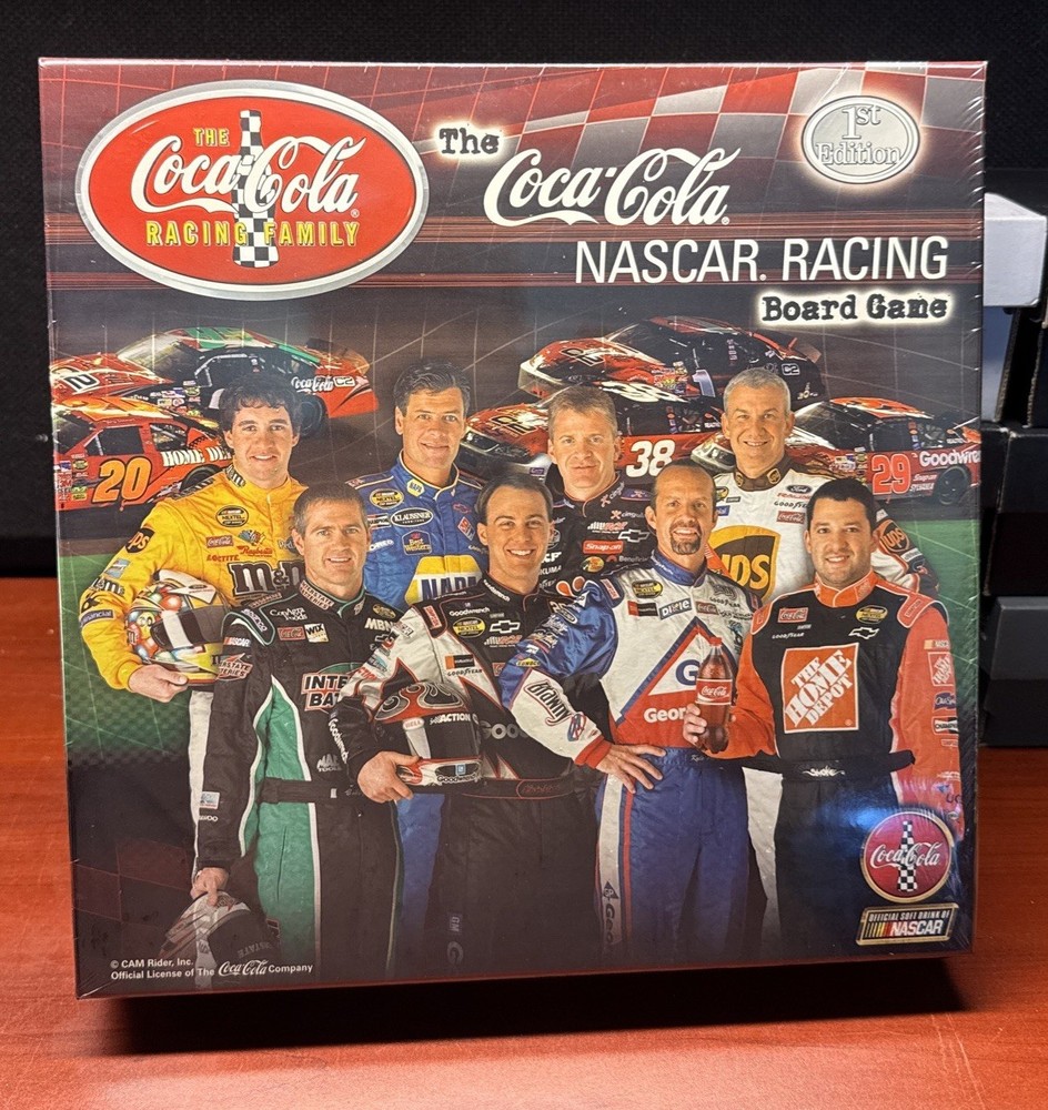 Coca Cola Nascar Racing Board Game 1st Edition New/Sealed