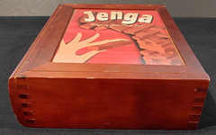 2007 Hasbro Jenga Vintage Bookshelf Edition – Includes Wooden Box & 54 Pieces