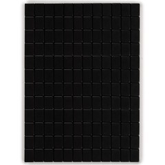 Japanese Riichi Mahjong Set with Black Standard Size Tiles and Black Vinyl Case