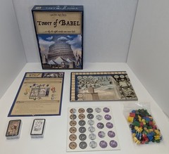 Tower of Babel Board Game Rio Grande Games 2005 Unpunched Open Box Complete