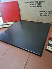 Vintage #71 Turntable SCRABBLE Crossword Game Deluxe Revolving Board 100 Tiles