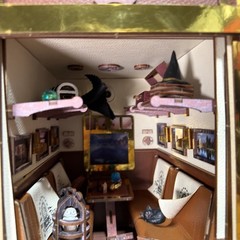 DIY Book Nook Kit Miniature Infinity Train Cabin 3D Puzzle Tonecheer – Harry P.