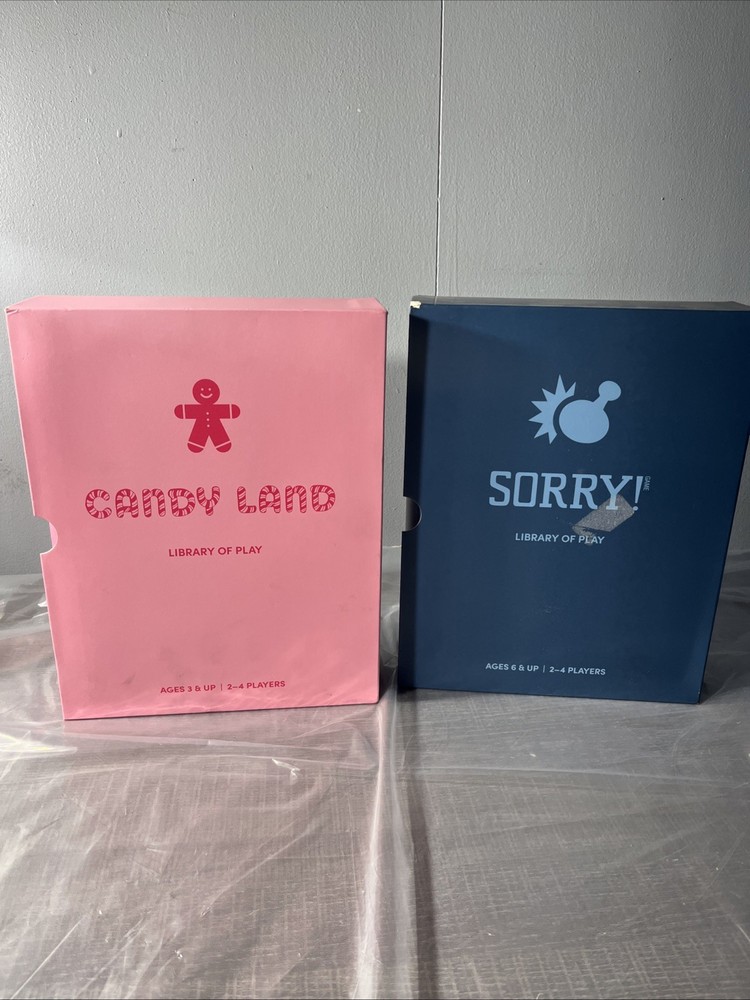 Hasbro: Candy Land & SORRY! Bookshelf Edition Board Games, Ages 3+, 2-4 Players