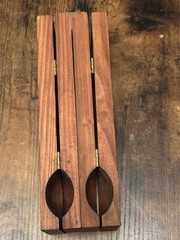 WOODEN MANCALA GAME BOARD ONLY GREAT JEWELRY KEYS TRAY DISH 17” X 5.5”