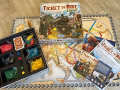 Ticket to Ride Europe Board Game 2015 Days Of Wonder Complete Excellent