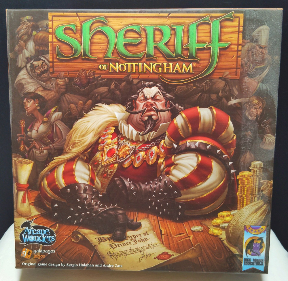 Sheriff of Nottingham Board Game Arcane Wonders Incomplete Parts Only READ