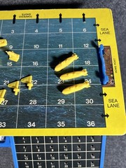 Vintage 1973 Milton Bradley Sub Search 3 Level Board Game 100% Complete
