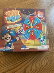 Spin Circus Board Game by BLule Orange Ages 4 & Up 2-5 Players Complete