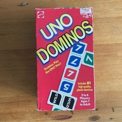 UNO Dominos 1995 90s Mattel COMPLETE Vintage never played