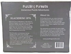 Blackbrim 1876 Immersive Puzzle Adventure Game Codes Clues NEW Puzzling Pursuits