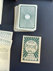 Rare 1920s Psychic Baseball Game Pre-War Card/Board Game Complete w/Box & Rules