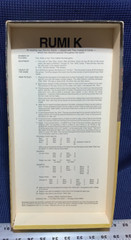 Vintage Rumi K Rummy Tile Game 1977 Cadaco Complete With 108/108 Tiles 4/4 Racks