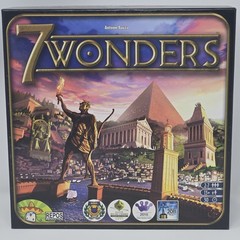 7 Wonders Board Game Repos Production 2010 Complete + Sleeves & Travel Band