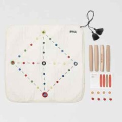 Hohodang, Yut Nori Set Korean Traditional New Year Board Game With Colored Cloth