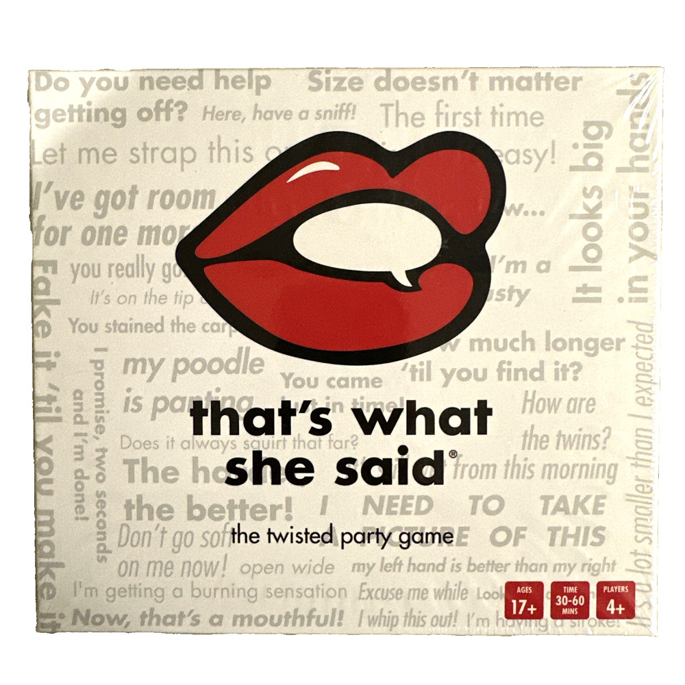 That’s What She Said The Twisted Party Game 17+ Years Old 4+ Players NEW SEALED
