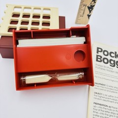 Vintage 1980 Parker Brothers Pocket Boggle Travel Slide Box Game Complete