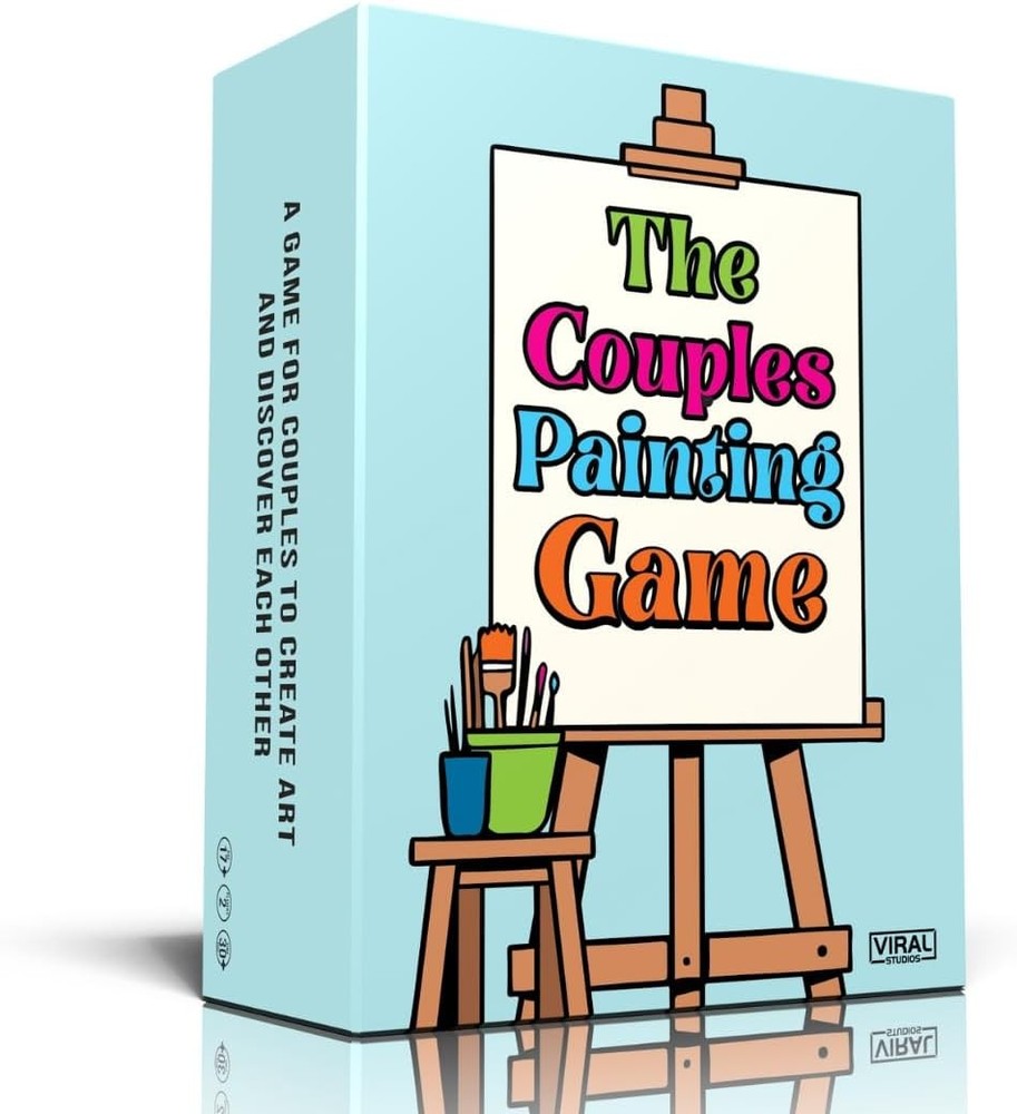 The Couples Painting Game – Date Night Card & Painting Kit | Fun DIY Activity…