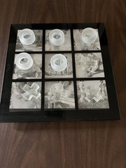 New Melannco Tic-tac-toe Photo Game Board No Box Perfect For Coffee Table!