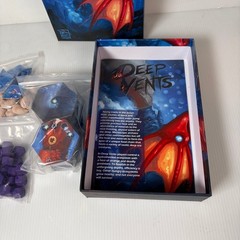 Deep Vents Red Raven Games Board Game 2-4 Players Ages 13+ Resin Plastic Tiles
