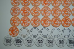 1995 Mortal Kombat Dunkin Tazos /1992 Mortal Kombat Midway 2 Series Pogs 12/13+
