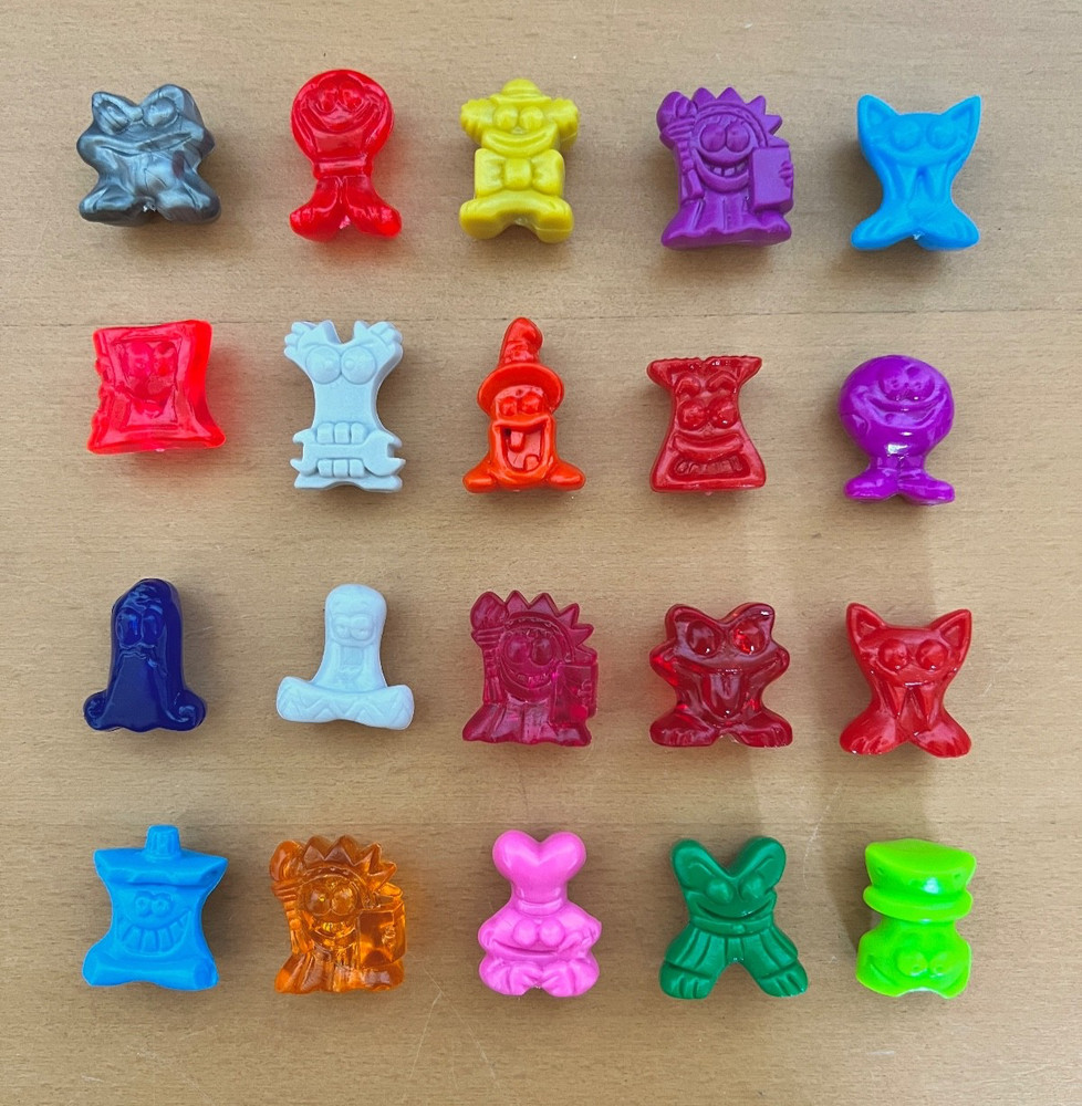 Vintage Mixed Lot of 20 Count Gogo’s Crazy Bones Miniature Mini Toy Figures