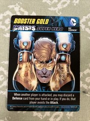 2015 DC Comics Crisis 2 Deck Game Booster Gold Oversize Crisis Super Hero Card!
