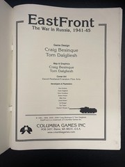 Rulebook for EastFront: The War In Russia, 1941-1945