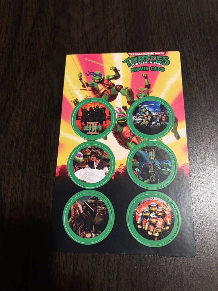 Teenage Mutant Ninja Turtles III The Movie Collector Caps Pogs