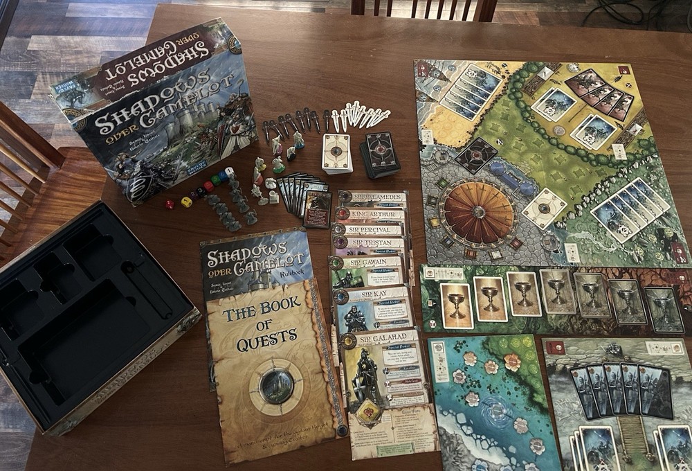 Days of Wonder Shadows Over Camelot Board Game Missing Siege Engines, Box Damage
